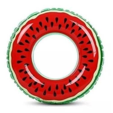 Imagem de Boia Piscina Praia Inflável Cintura Melancia 80cm Redonda - XF