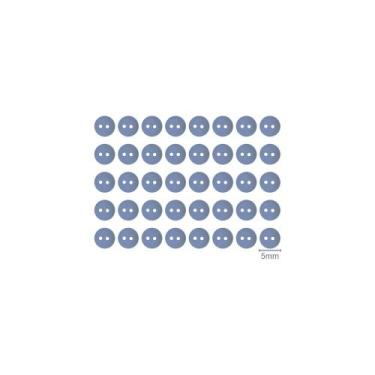 Imagem de Kit 3 Pacotes Mini Botão Flor - 120 unidades - We Care About, Azul Beb