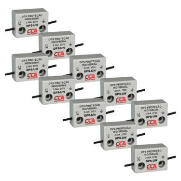 Imagem de Kit DPS para Proteção Individual 2,5KA 275V - CCA ELETRÔNICA, 10 Pçs