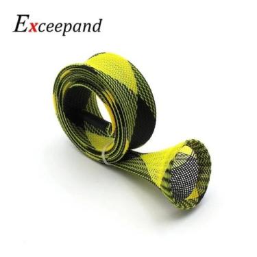 Imagem de Protetor De Vara De Pesca Lizard 1,50m Black Yellow - Nylon