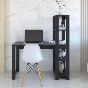 Imagem de Escrivaninha com estante many - PIPPAWEB, PRETO
