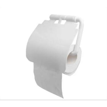 Imagem de Suporte Plástico Para Papel Higiênico  Com Gancho De Sucção - KE HOME