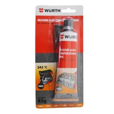 Imagem de Cola Silicone Alta Temperatura Cinza 85g 0890324085 - WURTH