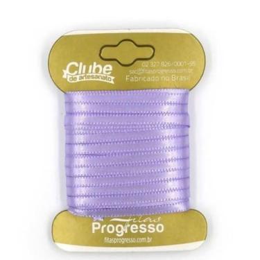 Imagem de Fita em Cetim - Cor 245 Lilas - 10 m x 4 mm - 1 unidade - Fitas Progre