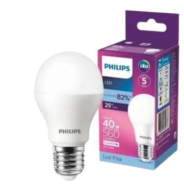 Imagem de Kit 10 Lampadas Led Bulbo Philips 7W = 40W 560Lm Bivolt, 110V/220V, BR