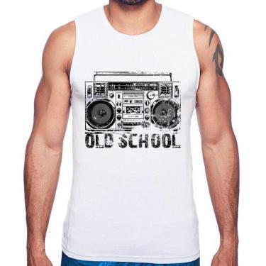 Imagem de Regata Old School Boombox - Foca na Moda, Branco, GGG