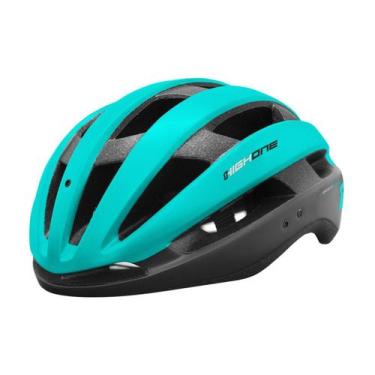 Imagem de Capacete Ciclista Bike MTB/SPEED Wind Aero High One, G, Preto, Azul