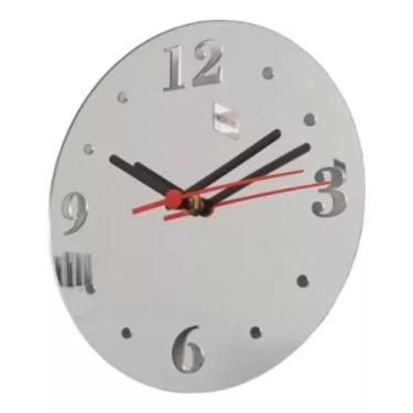 Imagem de Relógio Decorativo Acrílico Sala Escritório Copa 20cm - AGV CRIAÇÕES