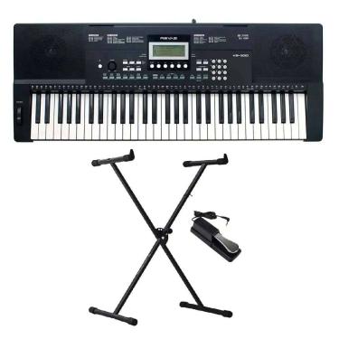 Imagem de Teclado Roland KB-330 Revas - Arranjador 61 Teclas + Suporte em X + Pedal