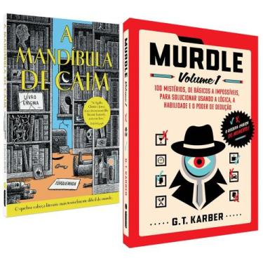 Imagem de Kit 2 Livros Interativos Enígmas Lógica e Desafios Quebra-Cabeça Soluç