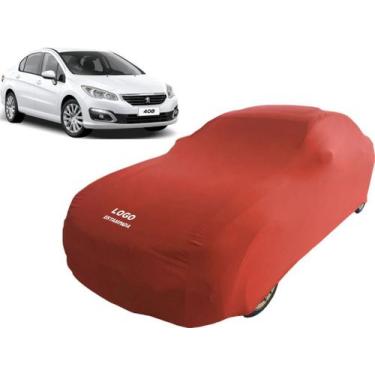 Imagem de Capa Pra Cobrir Carro Peugeot 408 Griffe Tecido Helanca - Mz, Vermelha