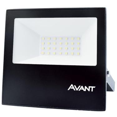 Imagem de Refletor Led Holofote Avant 30W Luz Branco Frio 6500K 2250 Lúmens Slim30 Resist. Chuva IP65 Bivolt