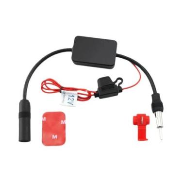 Imagem de Antena De Rádio De Carro 12V Amplificador De Sinal FM AM Booster 330mm