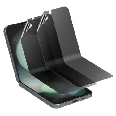 Imagem de FWITHX Pacote com 2 protetores de tela para Samsung Galaxy Z Flip 5, película interna de TPU para privacidade, antiimpressões digitais, resistente a arranhões, proteção de privacidade (Galaxy Z Flip 5