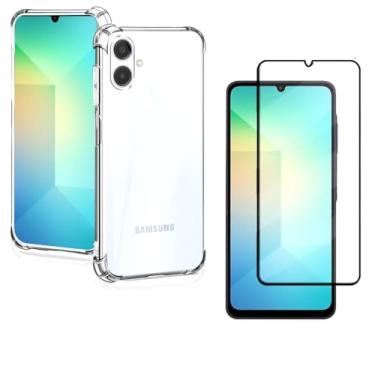 Imagem de Capa Capinha Anti Impacto + Película Premium 9D Cerâmica Compatível Com Samsung Galaxy A06 - (Hard Glass Store)