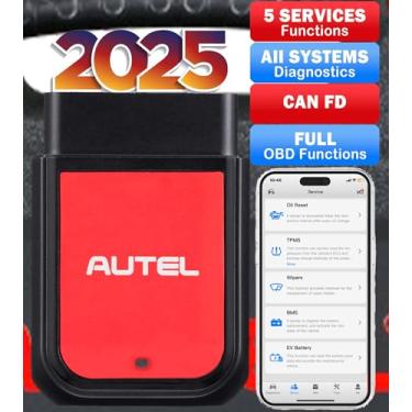 Imagem de Autel OBD2 Scanner Autel MaxiAP AP2500 Leitor de código Bluetooth Reset de óleo TPMS BMS Reset código para todo o sistema de leitura/transparente 45+ marcas de carros funcionam com Android/iOS Upgrade