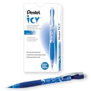 Imagem de Pentel Lapiseira AL27TC Icy, 0,7 mm, azul trans, dúzia