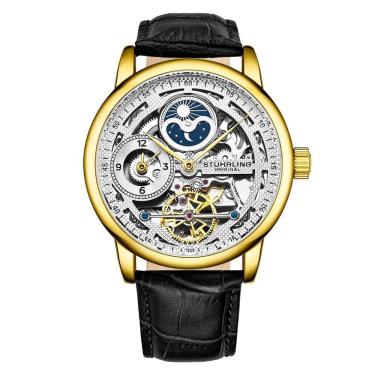 Imagem de Relógio Masculino Stuhrling Esqueleto 3917 Automático 43mm, Dourado