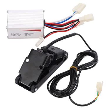 Imagem de 12v 250w kit de controlador de motor escovado de liga de alumínio com pedal acelerador para scooters elétricos triciclos motocicletas