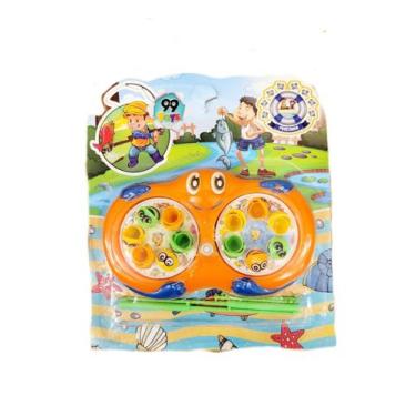 Imagem de Pega peixe duplo infantil. - 99 toys, Laranja