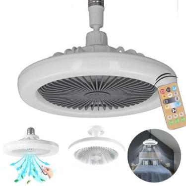 Imagem de Luminária Ventilador Teto Led Branco Ajustável Controle Remoto - LIPPI