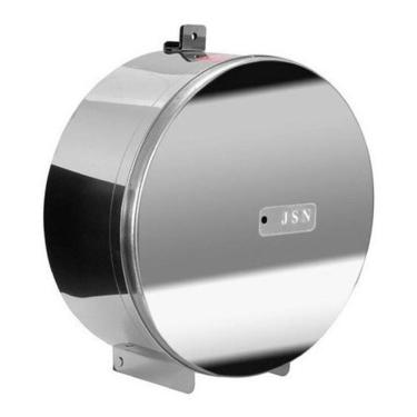 Imagem de Suporte Rolo Papel Higienico Aço Inox Com Porta Cadeado 300M