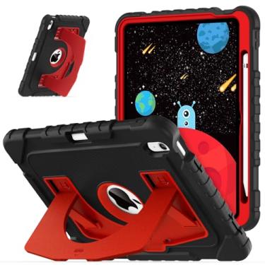 Imagem de OKP Capa infantil para iPad de 11 polegadas (A16) 2025/10,9 polegadas (10ª geração) 2022, capa protetora resistente à prova de choque para iPad de 11ª/10ª geração com suporte embutido, suporte de