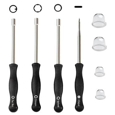 Imagem de Ferramenta de ajuste de carburador 0057003 0057004 188-12 Lâmpada de bomba de primer para Husqv-arna Poulan STIHL Echo Ryobi Troy Bilt Aparador de corda, soprador de folhas, comedor de ervas daninhas,
