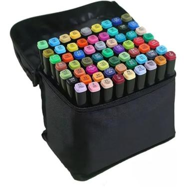 Imagem de Caneta Marcador Touch para Colorir Desenho Boobie Goods Profissional, Ponta Dupla, Codificados por Cores, Caixa de Bônus marcadores artisticos, Canetinha Touch Coloridas para Boobie Goods (60 Cores)