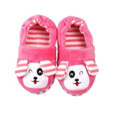Imagem de Enteer Pantufa infantil listrada para cães, Doggy-pink, 7-8 Toddler