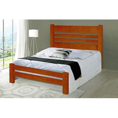 Imagem de Cama Super King Size Prime de Madeira Maciça Tauari - Cor Mel