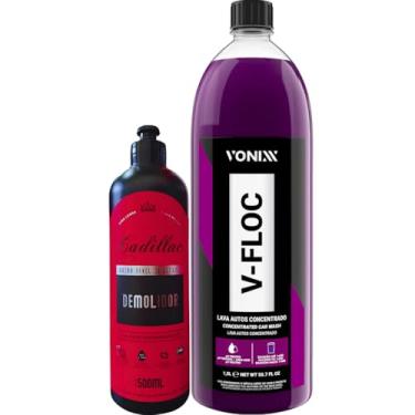 Imagem de Kit Limpeza Demolidor Shampoo Desengraxante V-floc Vonixx
