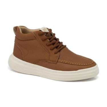 Imagem de Tênis Infantil Menino Klin Freestyle Capri Cano Médio Marrom-Masculino