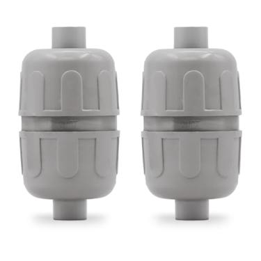 Imagem de Wocloer Conector líquido de 1/5.1 cm, conector de extremidade dupla de conduíte flexível de PVC, reto de 180 graus, conector de conduíte bidirecional, conexões de conduíte elétrico (2 peças)