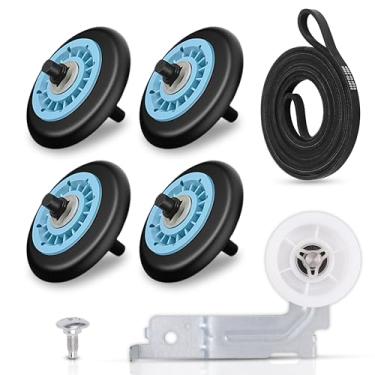 Imagem de Kit de reparo de secador DV50K8600EV A3 DV45H7000EW A2 DV40J3000EW A2 DV350AEW XAA DV328AEW XAA DV218AEB XAA Rolos de tambor Polia de Correia Substitui Samsung DV209AEW XAA DV330AEW XAA DV211 8AEW XAA