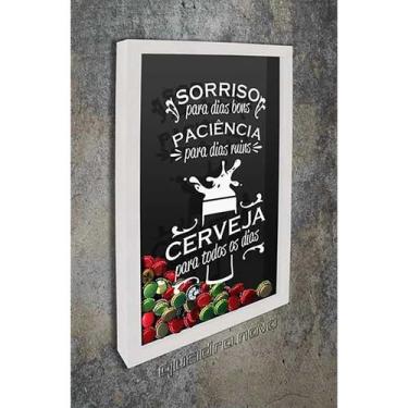 Imagem de Quadro Porta Tampinhas Cerveja para todos os dias - Quadro Novo, 37x52