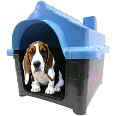 Imagem de Casinha Pet para Cachorro Gato Conforto e Segurança Casa N4 (Azul, N4)