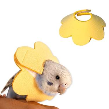 Imagem de Coleira elisabetana anti-mordida de papagaio de estimação, coleira elisabetana de segurança para cicatrização de penas, cones de recuperação de periquitos, calopsitas periquitas, conure quaker