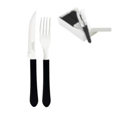 Imagem de Kit Restaurante 12 Talheres Tramontina 6 Garfos - 6 Facas - Tramontina