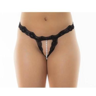 Imagem de Tanga Fio Dental Pérola Escolha Perfeita Calcinha - Pimenta Sexy, Pret