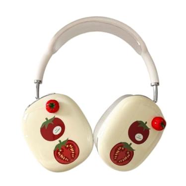 Imagem de QYFZXLV Capa para fones de ouvido AirPods Max, capa protetora à prova de choque com padrão Kawaii, capa de fone de ouvido antiqueda para mulheres femininas