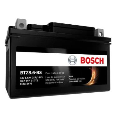 Imagem de Bateria Moto Yamaha 600 YZF-R6 (excl. R6S) 12v 8.6ah Btz8.6-bs (YTZ10S
