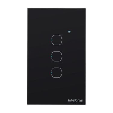 Imagem de Interruptor Smart Wi-Fi Touch 3 Preto Mis 1003 4850056