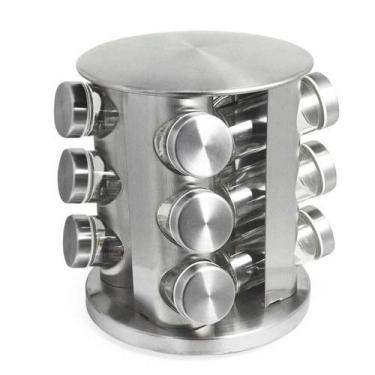 Imagem de Porta Condimentos com Suporte e 12 Recipientes com Tampa - Flórida Dec