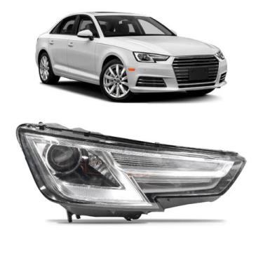 Imagem de Farol Audi A4 2016 2017 2018 2019 Eletrico C/motor C/led - TYC, Direit