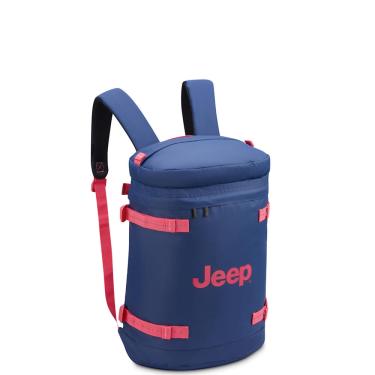 Imagem de Mochila Jeep JS013C cilíndrica de viagem, azul marinho, para 17 notebooks