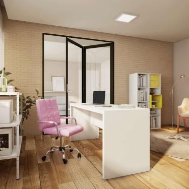 Imagem de Cadeira de Escritório Secretária Giratória Dumai Rosa