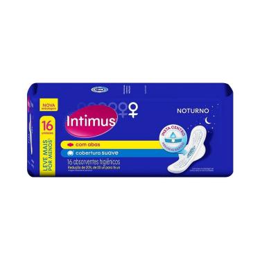 Imagem de Absorvente intimus gel noturno suave c/abas C/16