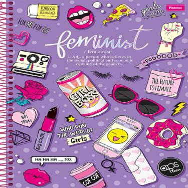 Imagem de Caderno Universitário APS Teen 10 Matérias 200 Folhas Foroni Capa Dura