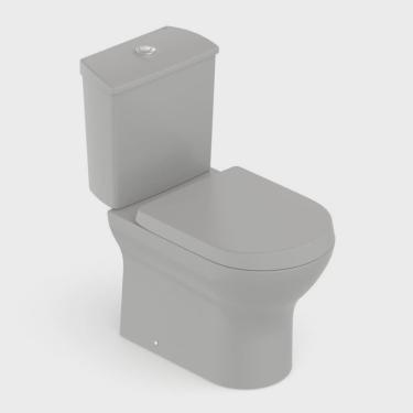 Imagem de Kit 5 Vasos Sanitário com Caixa Acoplada e Assento Soft Close Nexo Roca Stone Fosco